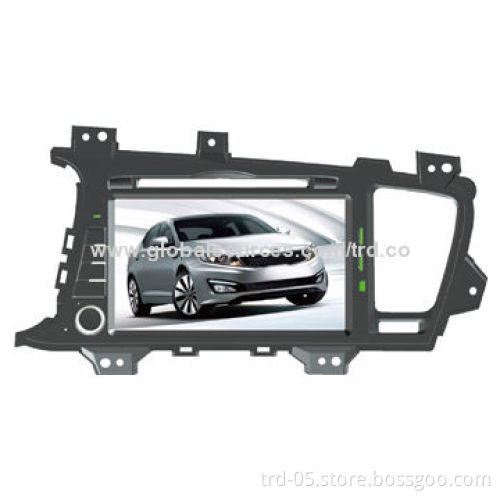 8-inch In-dash DVD/GPS Player for KIA K5, Pure 100% Touch, TV/Bluetooth/iPod/Steering Wheel